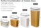 Airtight Food Storage Containers Set, 14 PCS Kitchen Storage Containers with Lids for Flour, Sugar and Cereal, Plastic Dry Food Canisters for Pantry Organization and Storage